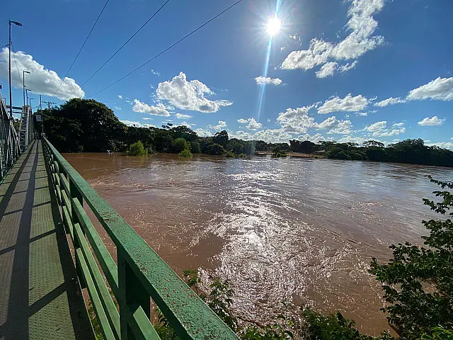 Rio Aquidauana atinge 8,02 metros e segue em alerta para áreas ribeirinhas