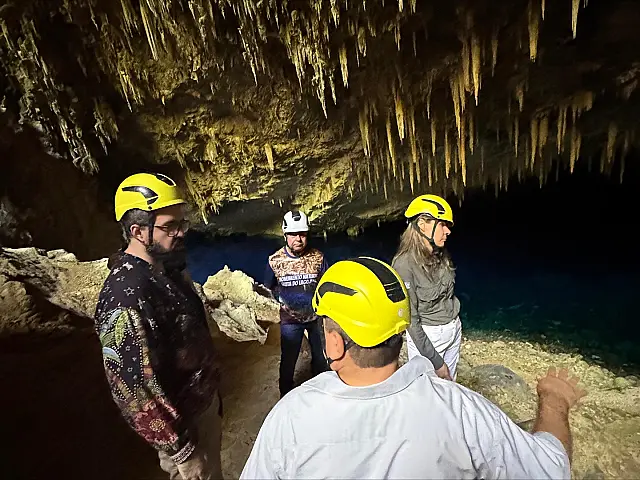 Gruta do Lago Azul recebe vistoria do Iphan para nova escada de acesso