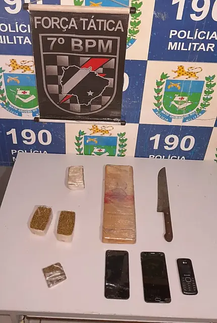 Três são presos por tráfico de drogas em Anastácio