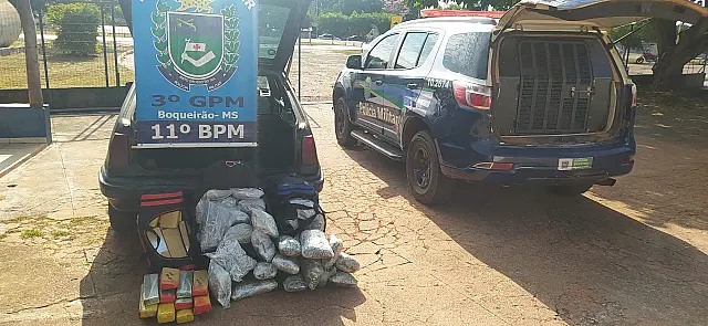 Dupla é presa em Boqueirão com 31 kg de maconha e 36 kg de Skank