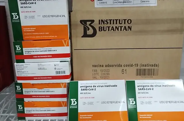 MS recebe 6,5 mil doses de Coronavac para crianças de 3 a 11 anos