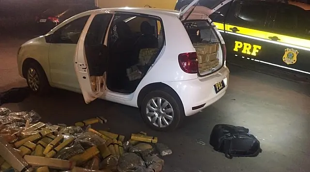 PRF apreende mais de 600 kg de maconha e Skank na Fronteira