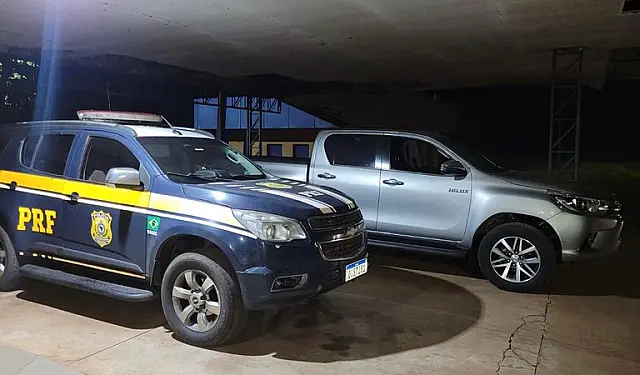 PRF recupera em Nova Andradina caminhonete roubada há 2 anos no Recife