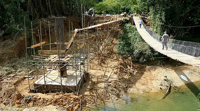 Nova ponte de concreto no Rio Salobra, em Bodoquena, beneficia turismo e agronegócio