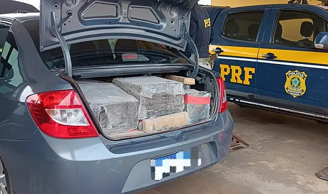 PRF apreende 396 kg de maconha em Bataguassu