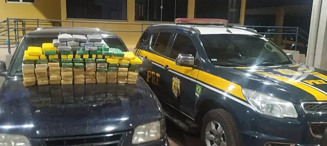 Traficantes são presos com 93 kg de pasta base de cocaína na BR-262