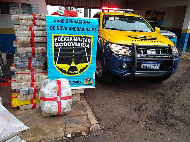 Traficantes usavam guincho para transporte de 1,3 tonelada de maconha