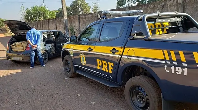 Em Aquidauana, PRF apreende 523 quilos de maconha e recupera veículo furtado em SP