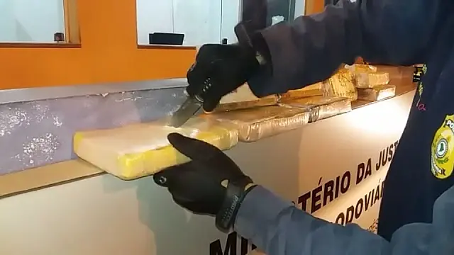 PRF apreende mais de 10 quilos de cocaína na BR-262 e prende 2 homens
