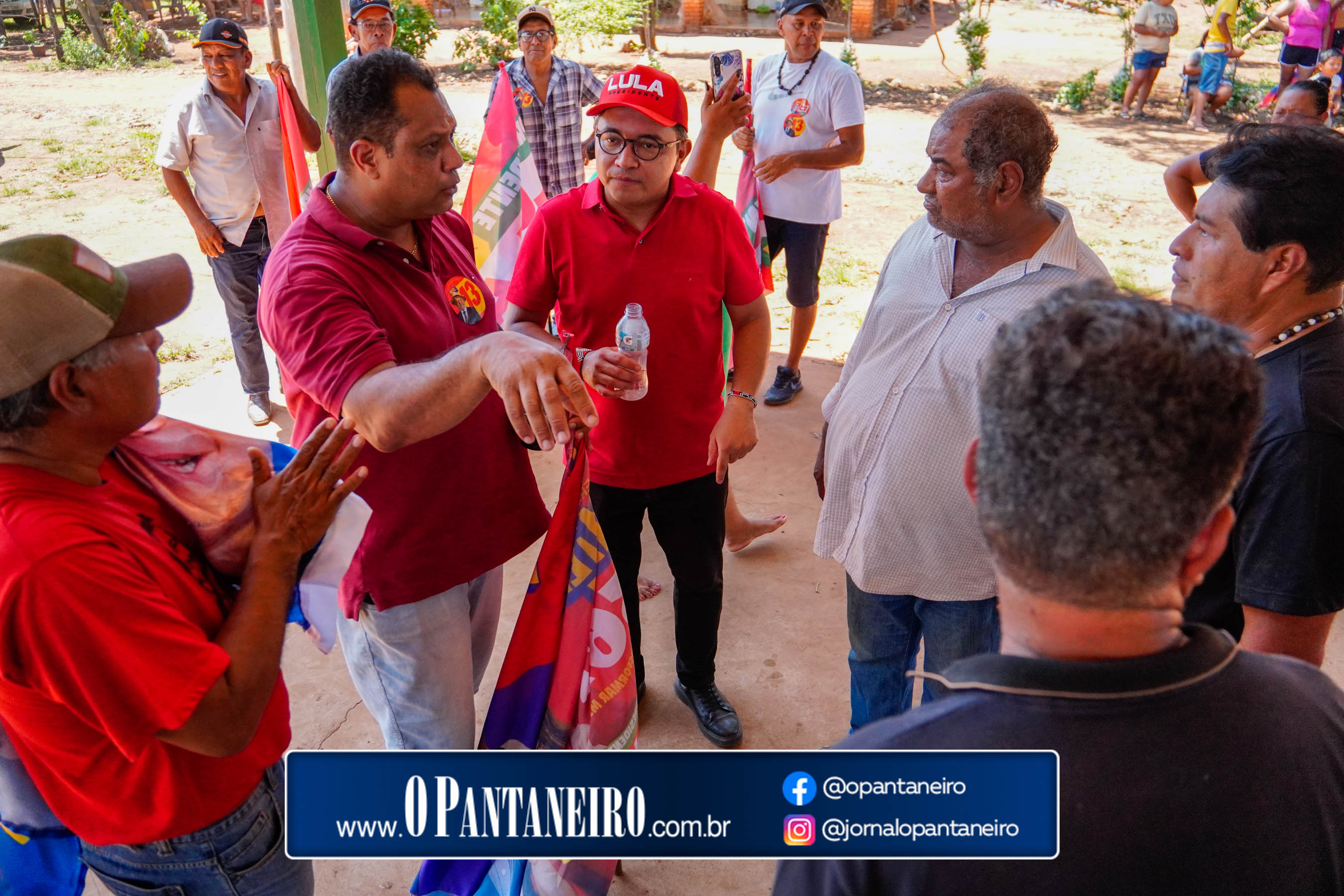 Carreata do Lula em Nioaque - Brejão e cidade O Pantaneiro