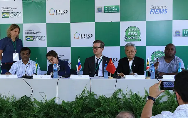 Produção integrada de MS impressiona ministros da Rússia, Índia, China e África do Sul na reunião do Brics em Bonito