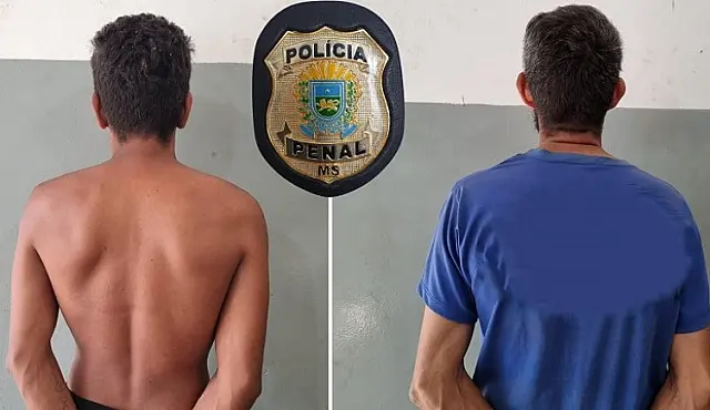 Condenados são presos pela Polícia Penal em Corumbá