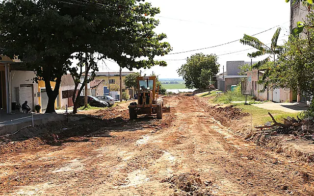 Bairros de Corumbá seguem sendo pavimentados