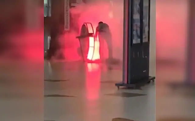 Fogo em caixa eletrônico no Atlântico Super Center é controlado