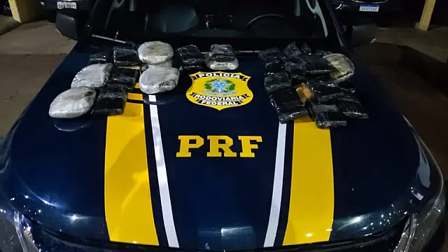 PRF apreende 19 Kg de haxixe em Bataguassu