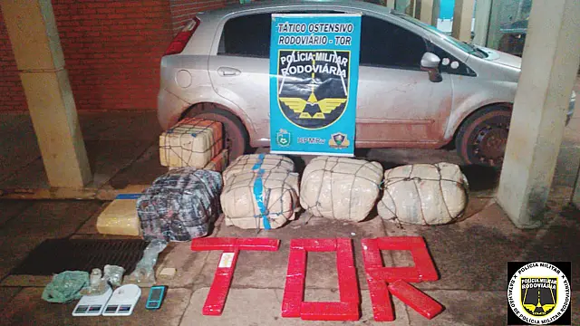 Após perseguição, PM apreende 300 quilos de maconha em MS