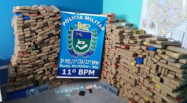 Operação apreende 1 tonelada de droga e recupera veículo furtado