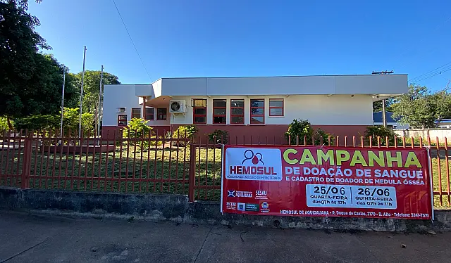 População convocada a doar sangue no Hemosul nesta quarta e quinta-feira
