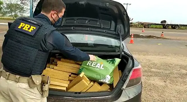 PRF apreende 460 kg de maconha, que tinha como destino Belo Horizonte