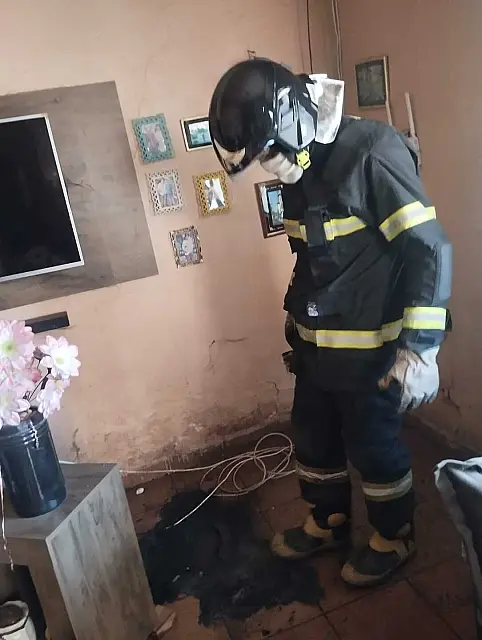 Princípio de incêndio atinge residência no bairro Popular Nova em Corumbá