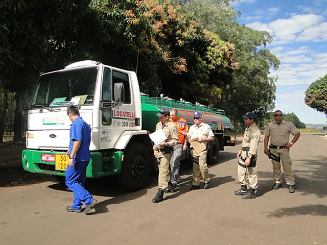 Defesa Civil fiscaliza o transporte de cargas perigosas nas rodovias do Estado