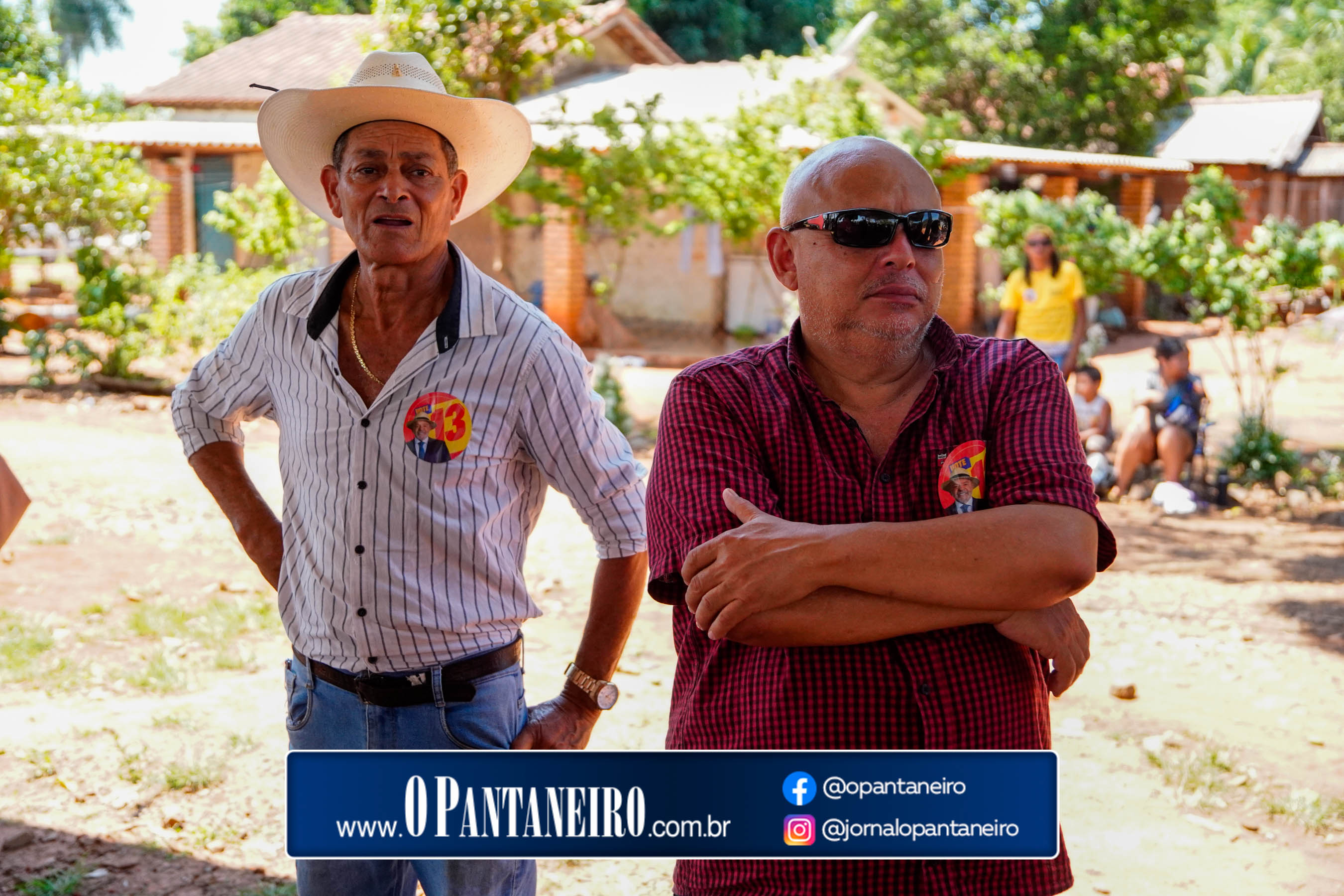 Carreata do Lula em Nioaque - Brejão e cidade O Pantaneiro