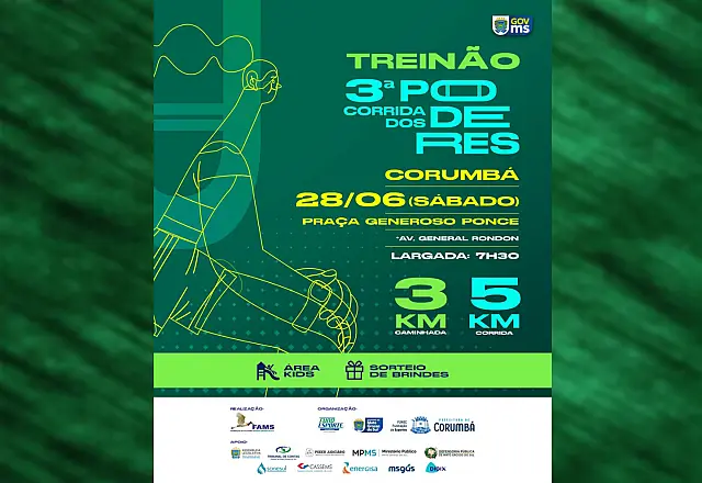 Corumbá recebe segundo treinão da Corrida dos Poderes no sábado