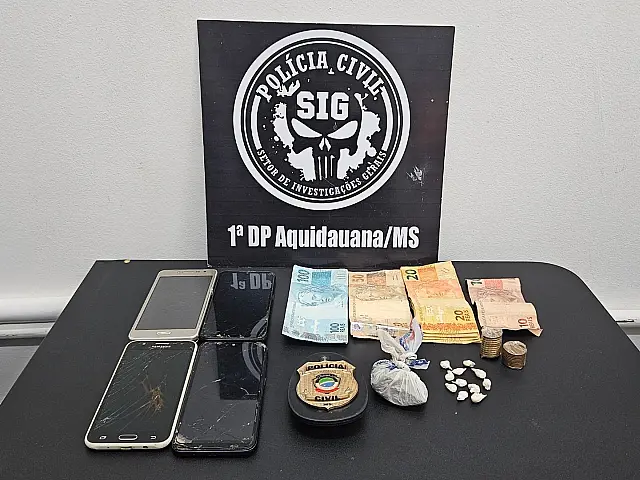 Polícia Civil prende suspeito de tráfico de drogas em Aquidauana