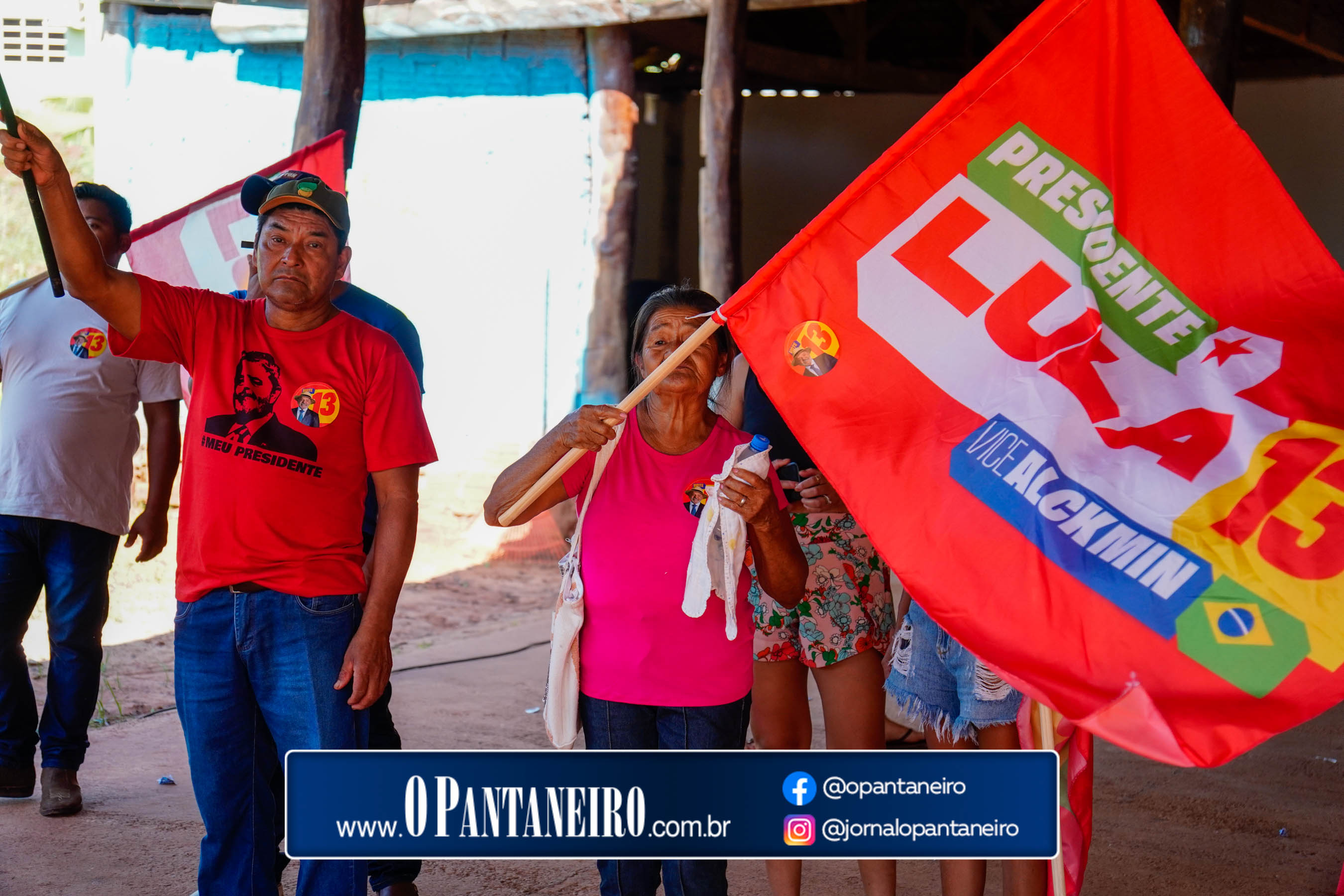 Carreata do Lula em Nioaque - Brejão e cidade O Pantaneiro