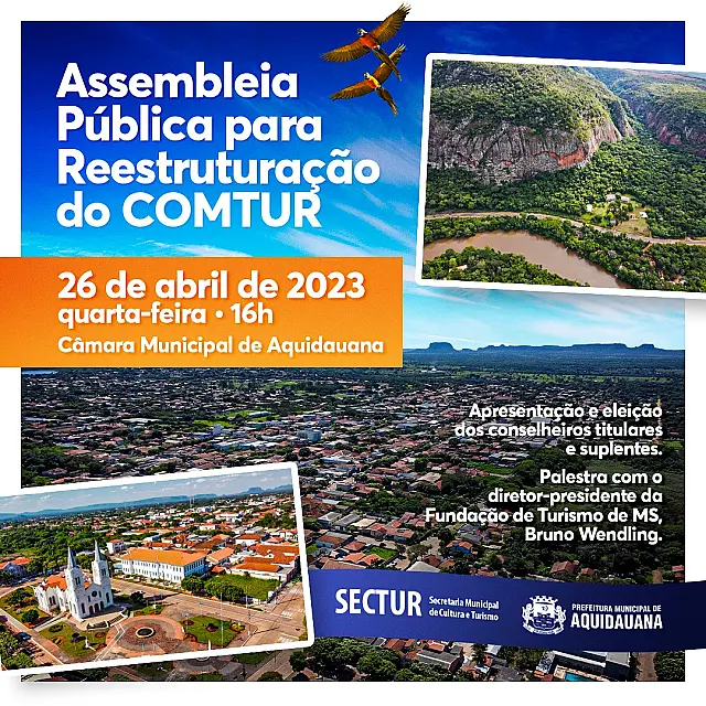 Aquidauana promove debate para reestruturação do Conselho Municipal de Turismo