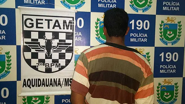 Homem ameaça matar outro com faca de açougueiro e é preso em Aquidauana