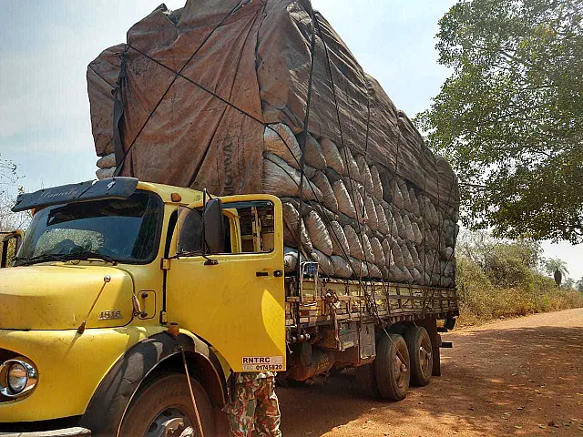 PMA de Aquidauana apreende caminhão com carvão ilegal e aplica multa de R$ 18 mil