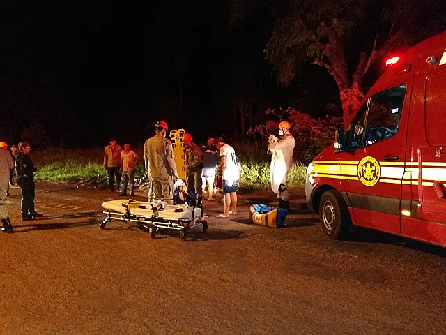 Mulher e recém-nascido são atropelados por moto em Aquidauana