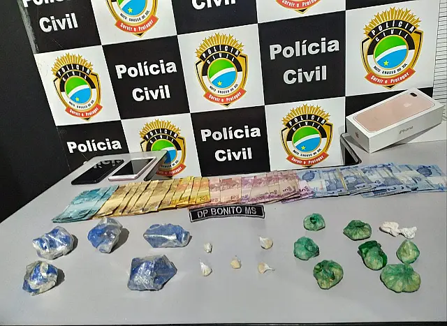 Polícia Civil de Bonito fecha boca de fumo e prende traficante