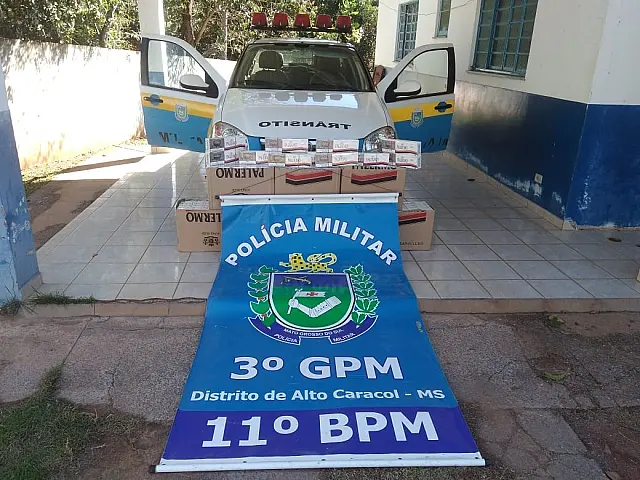 Militares apreendem 200 pacotes de cigarros contrabandeados durante rondas