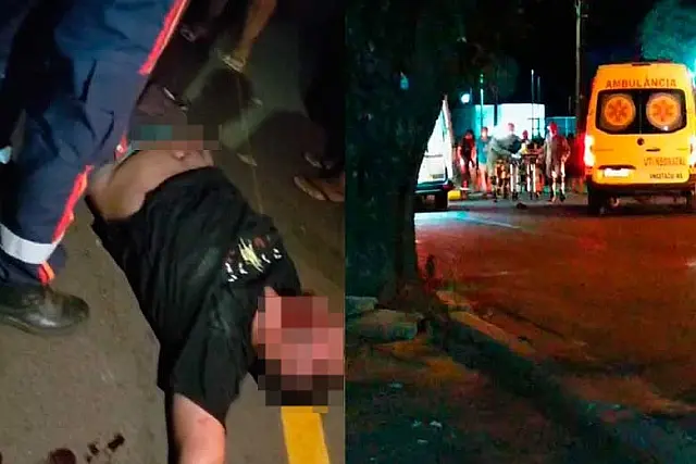 Motociclista sofre graves ferimentos em acidente de trânsito em Anastácio