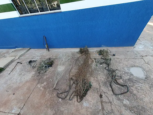 PMA apreende petrechos ilegais para pesca em fiscalização nos rios Formoso, da Prata e Miranda