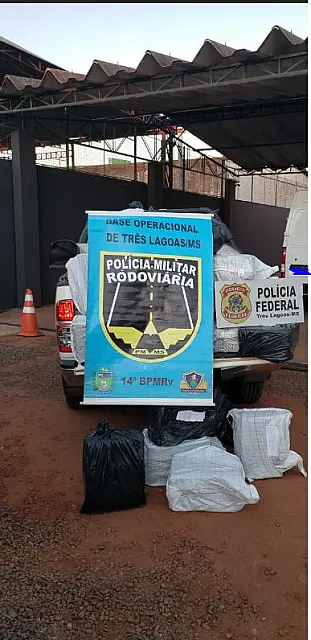 PF prende homem por tráfico interestadual de droga e apreende 580 quilos de maconha