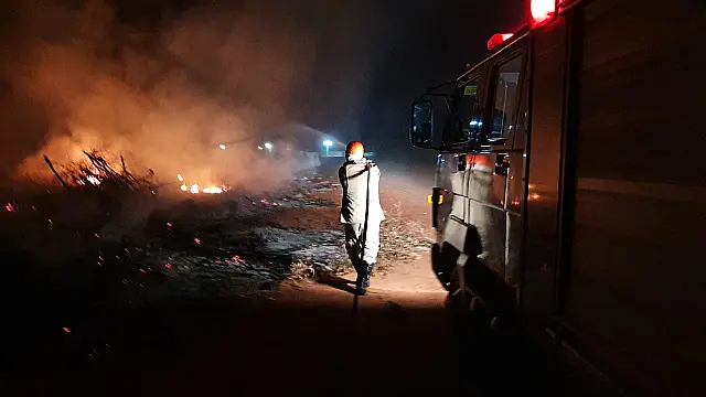 Incêndio no antigo aeroporto de Aquidauana é controlado pelo Corpo de Bombeiros