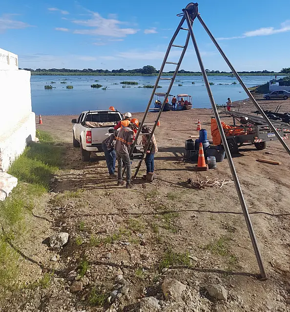 Construção de infraestrutura náutica no Porto Geral continua em Corumbá