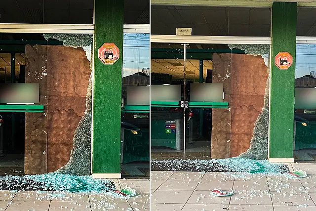 Ladrão quebra vidro e furta supermercado de Aquidauana