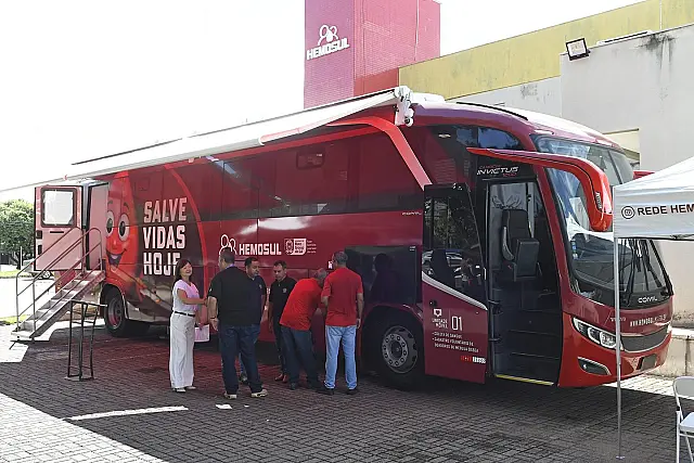 Hemosul ganha Nova Unidade Móvel para ampliar captação de sangue