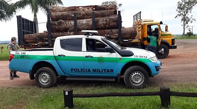 PMA multa empresa de Anastácio em R$ 7,5 mil por carga de madeira ilegal