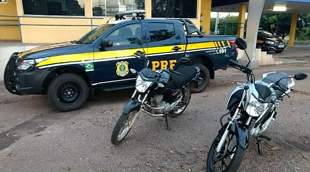 Duas motos roubadas na Capital são recuperadas pela PRF em Miranda