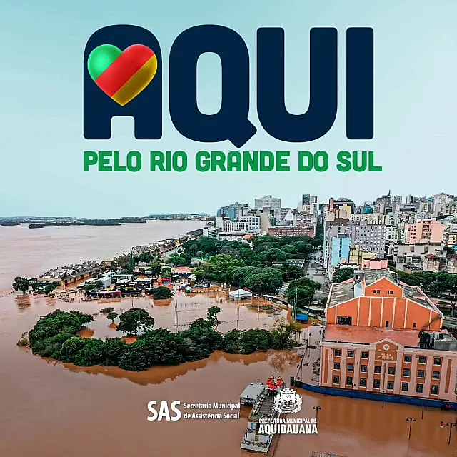 Prefeitura de Aquidauana monta pontos de coleta para doações para o RS
