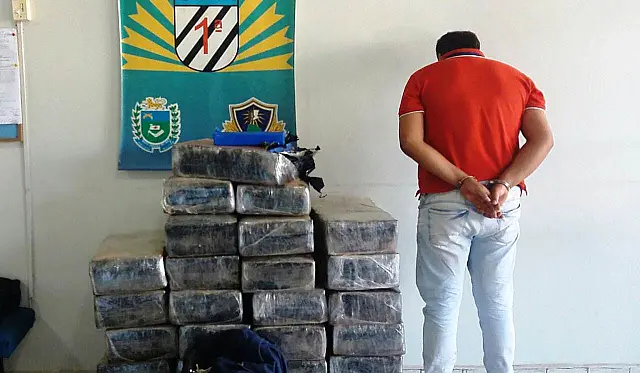 Em Bonito, homem é preso com 422 kg de maconha