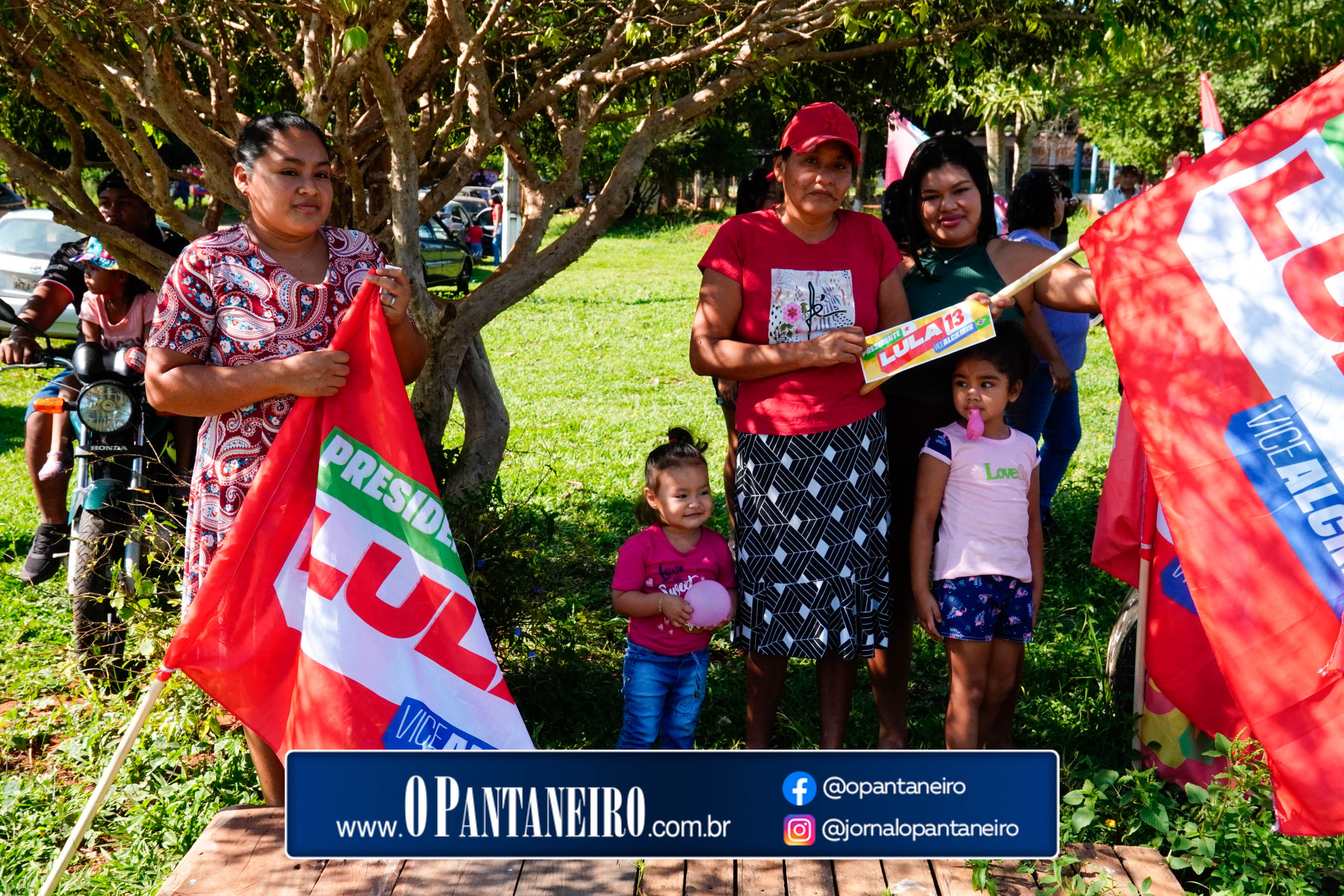 Carreata do Lula em Nioaque - Brejão e cidade O Pantaneiro