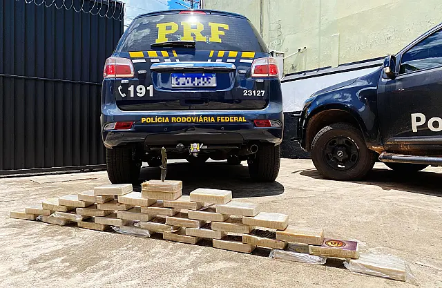 Idoso é preso na BR-262 com 35 kg de pasta base escondida em caminhão