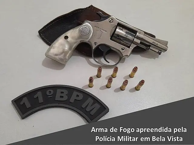PM prende homem por portar arma de fogo ilegalmente