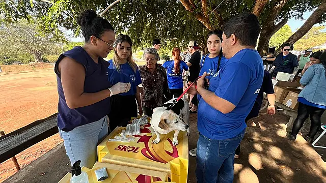População comparece e centenas de animais são vacinados em Piraputanga